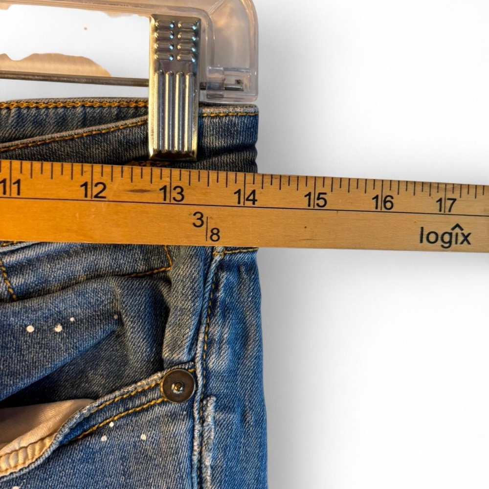 R13 Distressed Blue Skinny Jeans - Picture 4 of 8